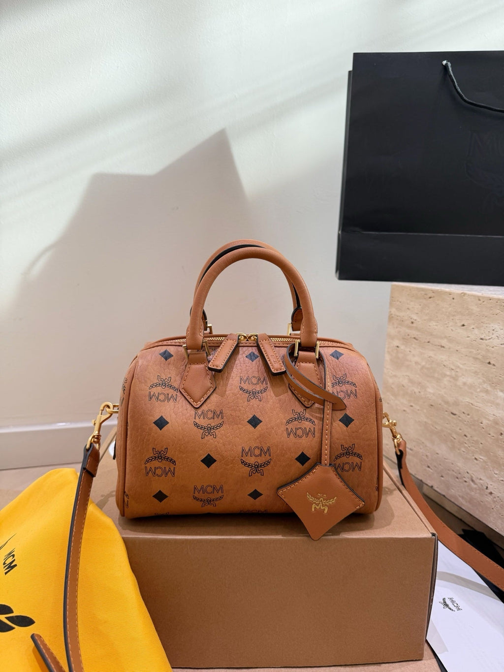 Designer Canvas Bag for Women 22.5x12x15cm MCM02