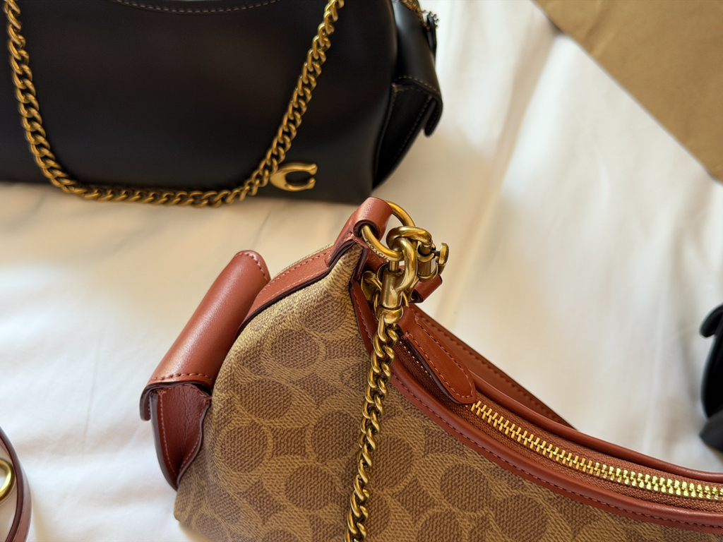 Black/Brown Handbag for Women 22*14cm COEM08