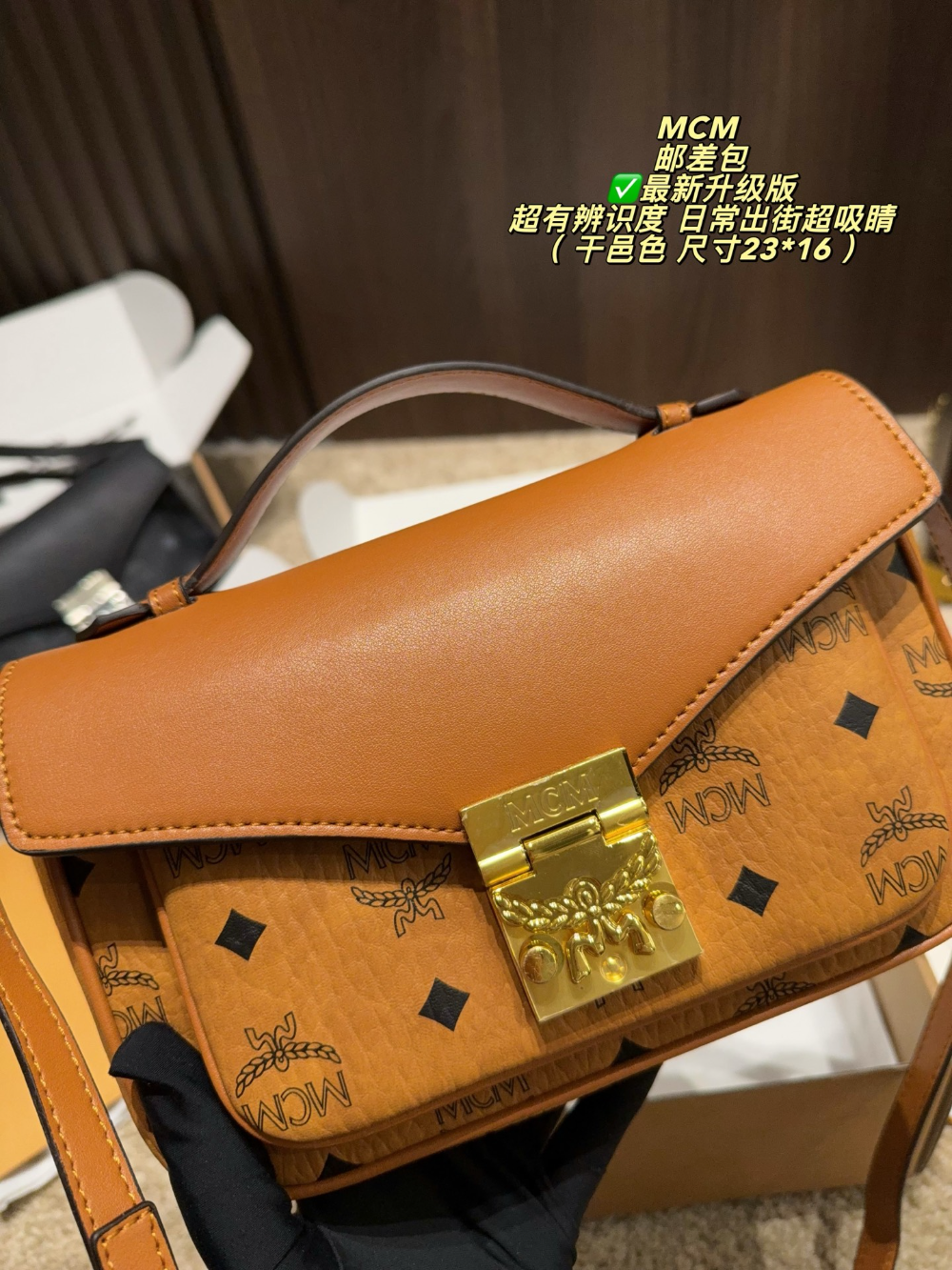 Brown Handbag for Women 23*16cm COEM04