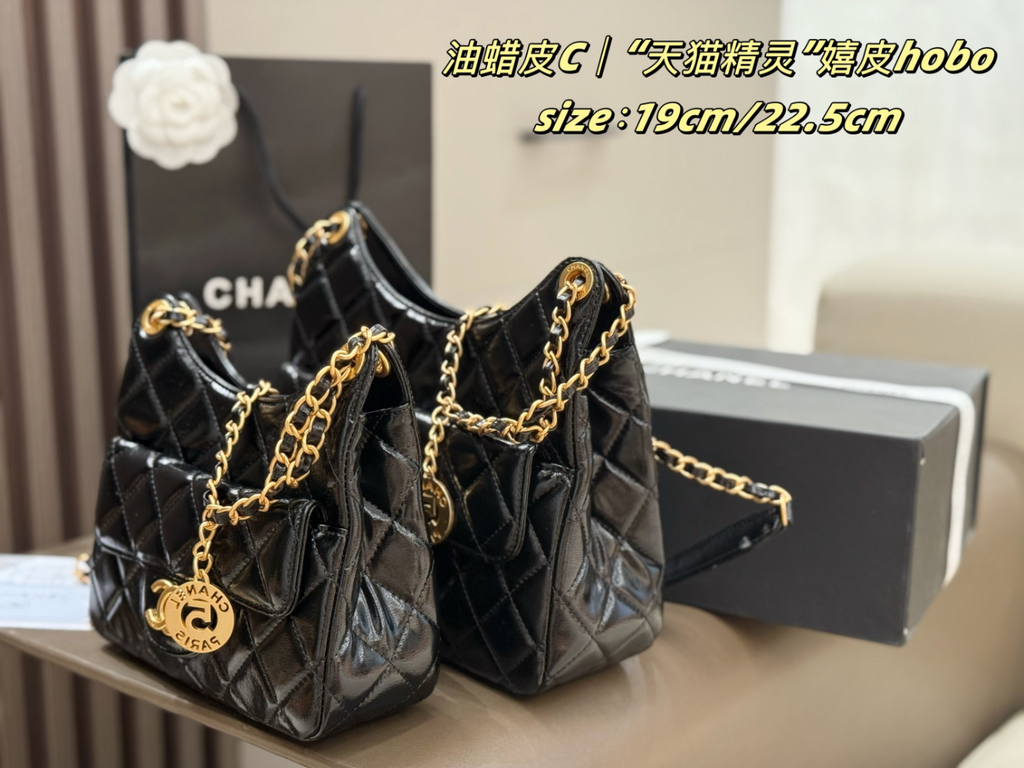 Black/White Handbag for Women 22.5x8x20.5cm CEM267