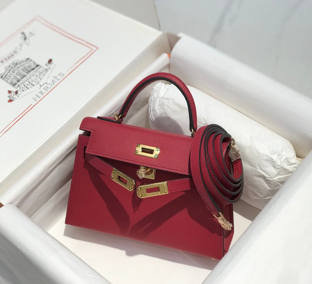 Genuine Leather Crossbody Bag for Women 21cm HEM90