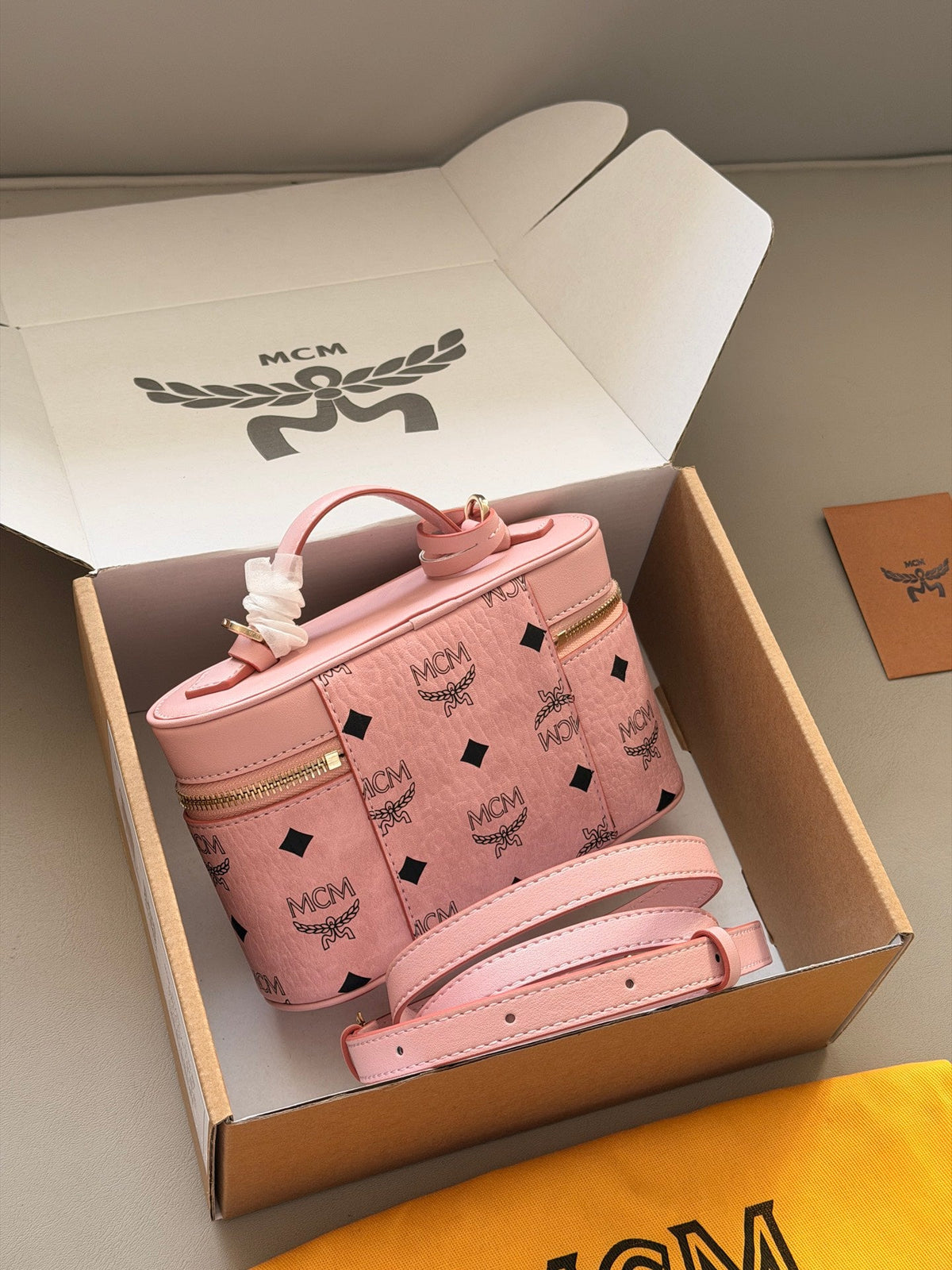 Brown/Pink Bag for Women 19*12cm DEM300