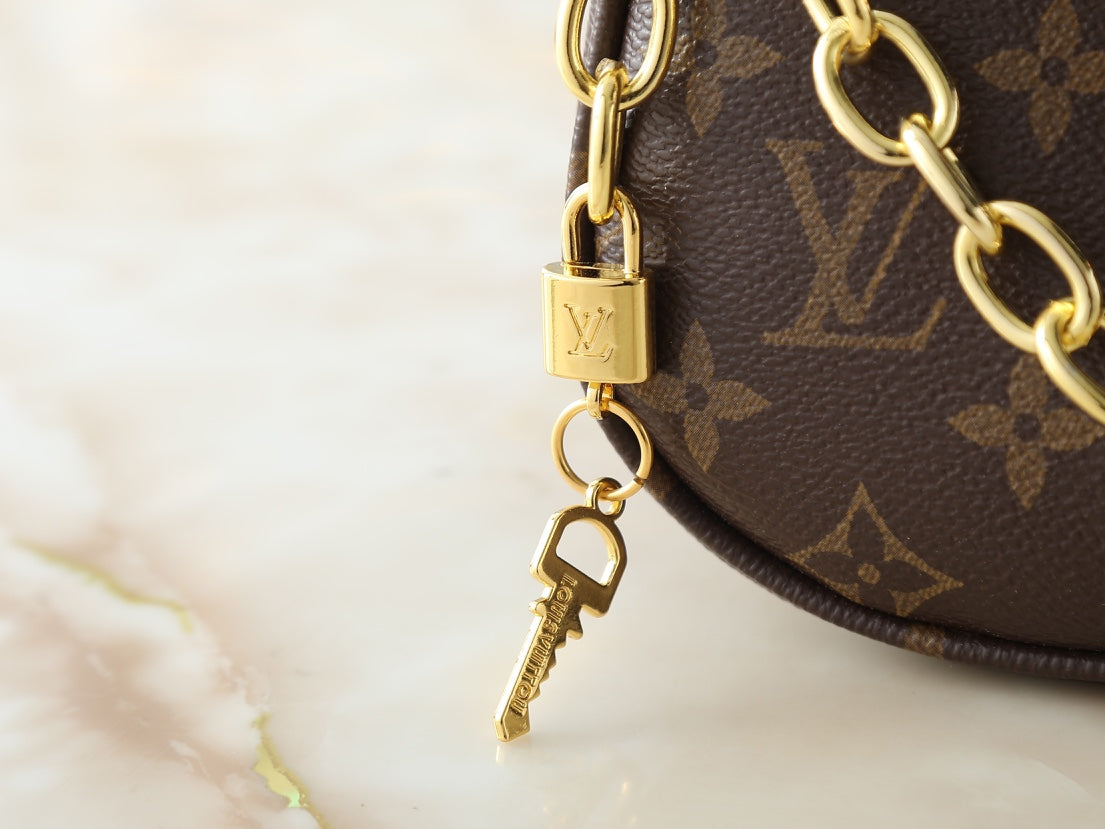 Designer Leather Crossbody Bag for Women 24.0x10.0x6.0cm LEM296