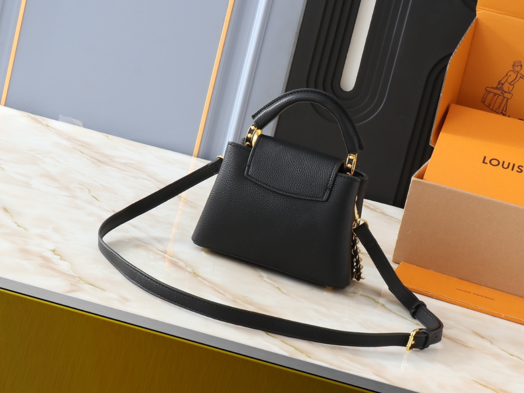 Black/White Handbag for Women 31.5x20.0x11.0cm LEM512