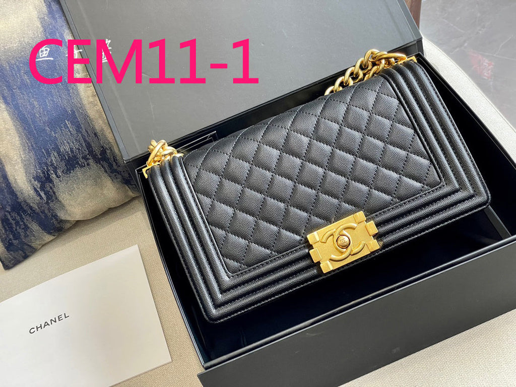 Black/Gold Bag for Women CEM11