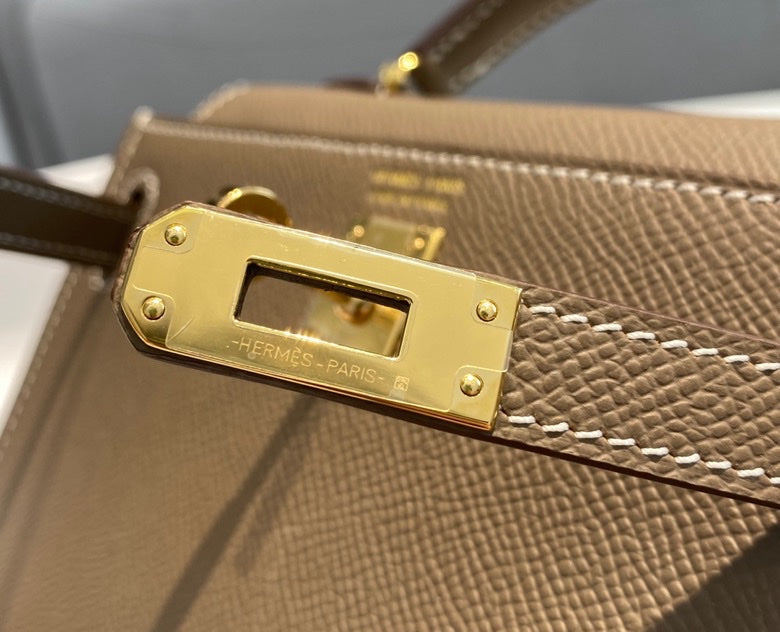 Genuine Leather Crossbody Bag for Women 19cm HEM93