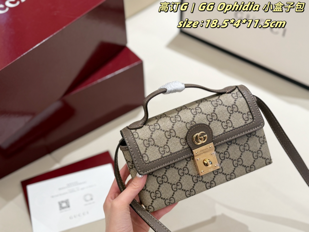 Brown Handbag for Women 18.5*4*11.5cm GEM159