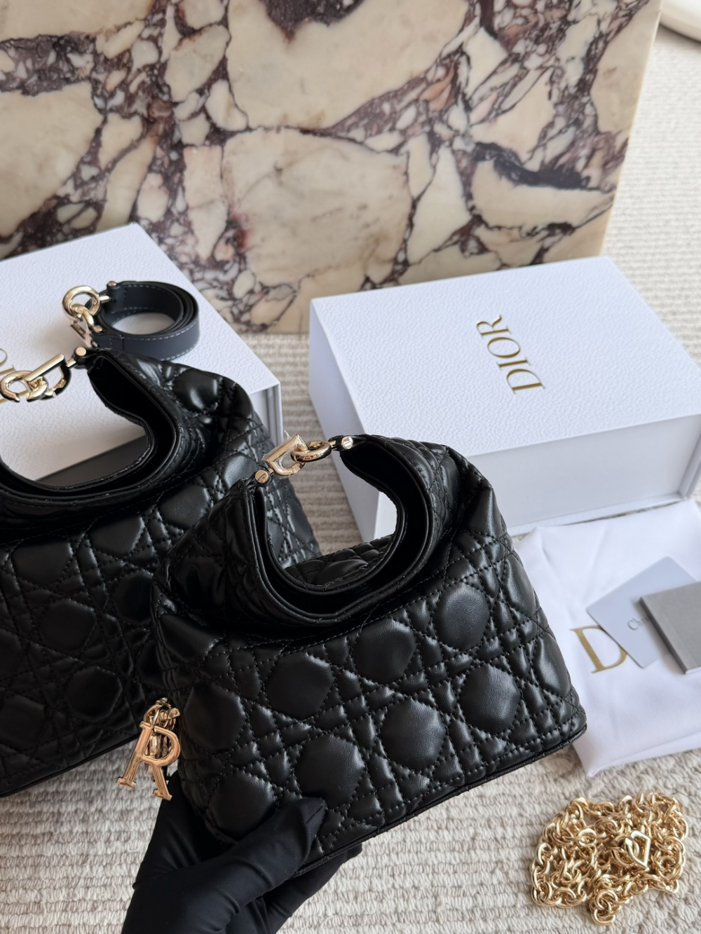 Black/White Bag for Women 24*14cm DEM327