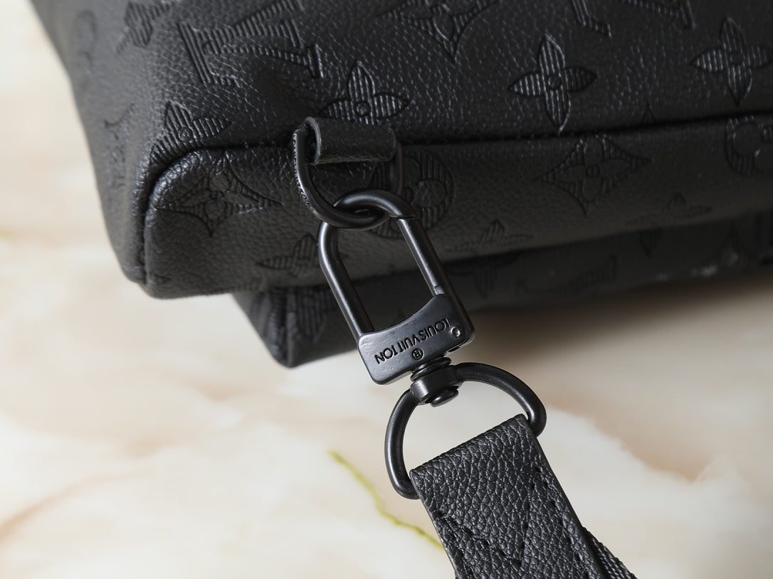 Black/Brown Crossbody Bag for Women 20*42*6cm LEM331