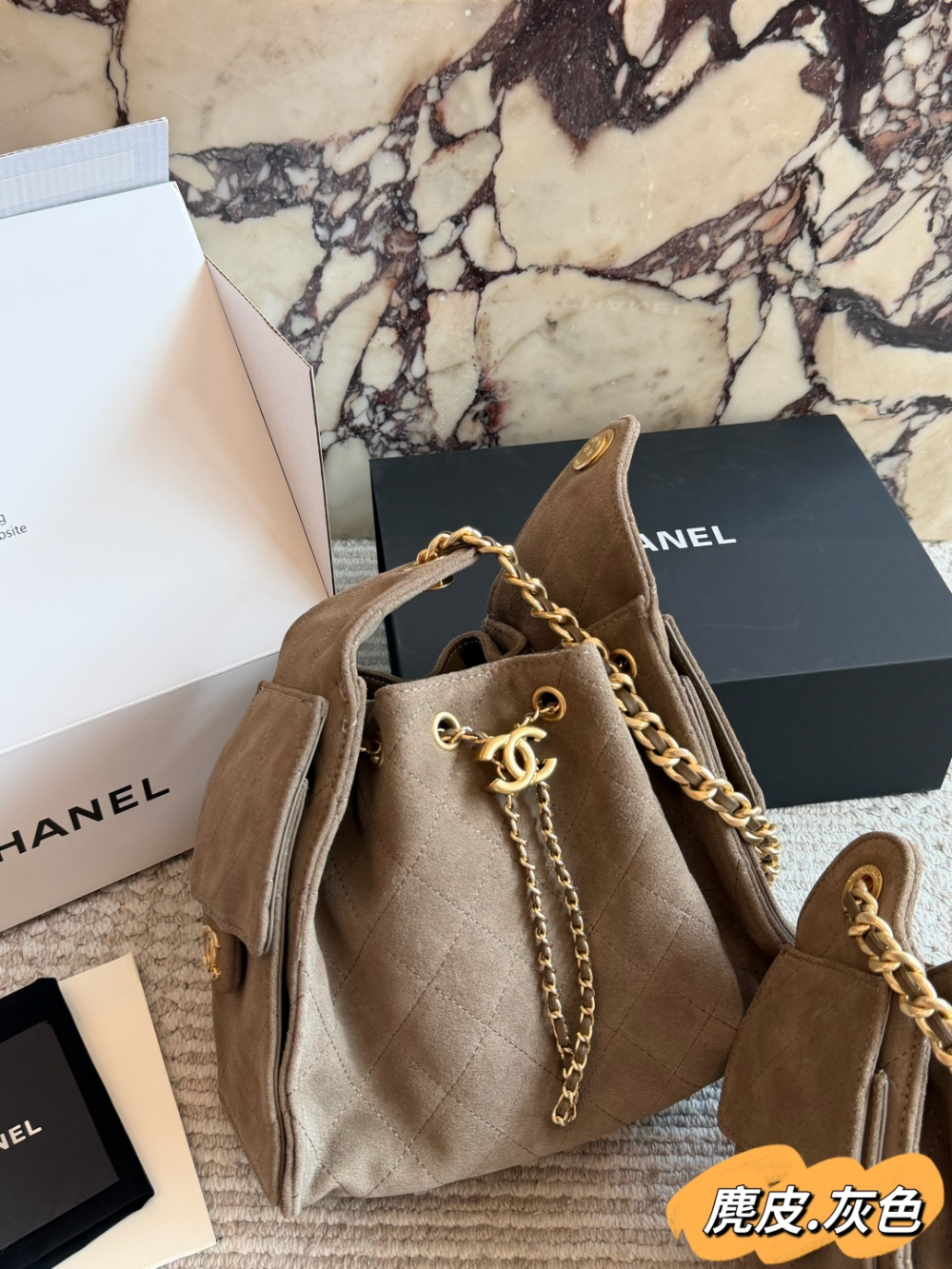 Khaki Bag for Women 25cm CEM328