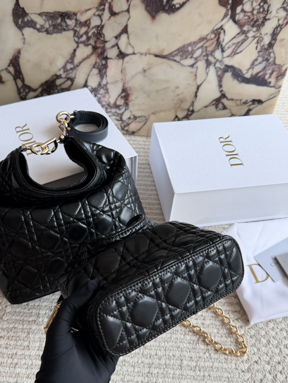 Black/White Bag for Women 24*14cm DEM327