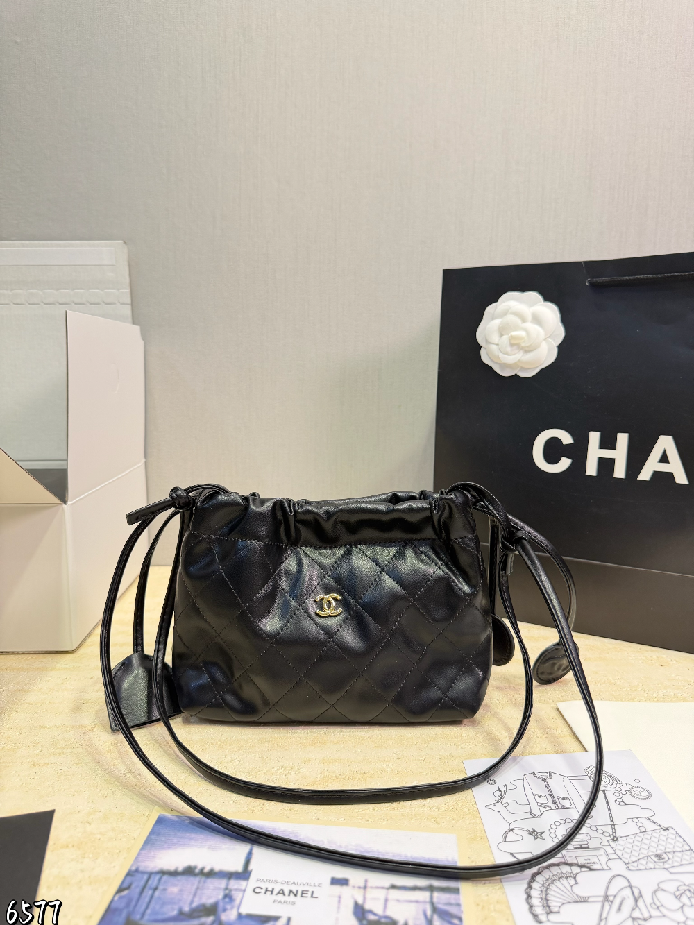 Black/White Bag for Women 22*20cm CEM332