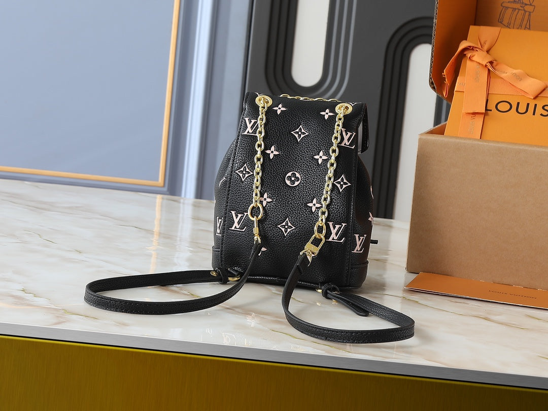 Designer Leather Backpack for Women 19x15x10cm LEM279