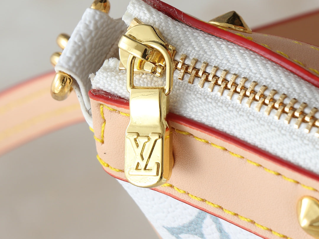 Designer Clash Color Crossbody Bag for Women 22.0x13.0x4.0cm LEM248