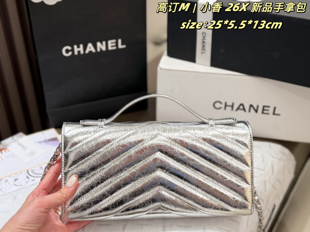 Black/Green Handbag for Women 25*5.5*13cm CEM264