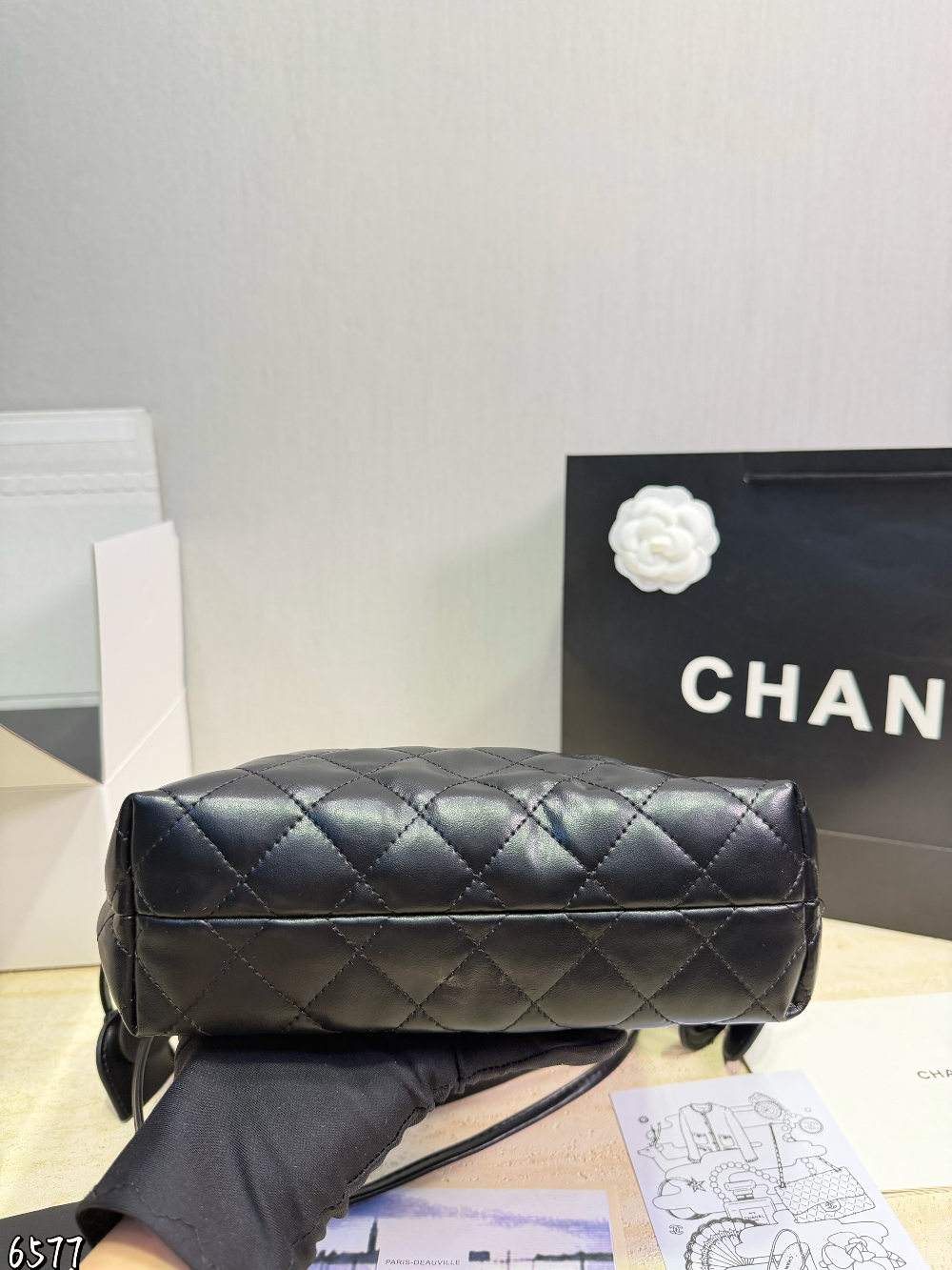 Black/White Bag for Women 22*20cm CEM332