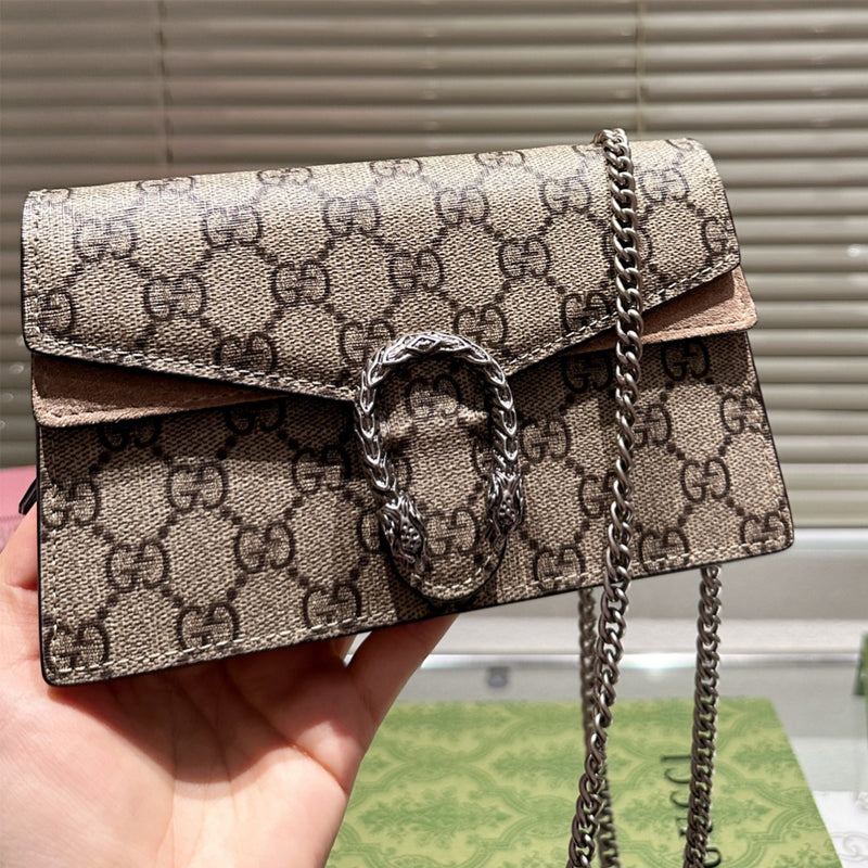 Brown Canvas Tote Bag for Women 28cm GEM149