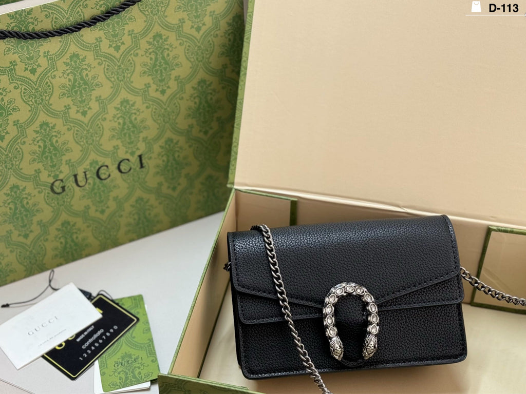 Black/White Handbag for Women 18x10cm GEM147