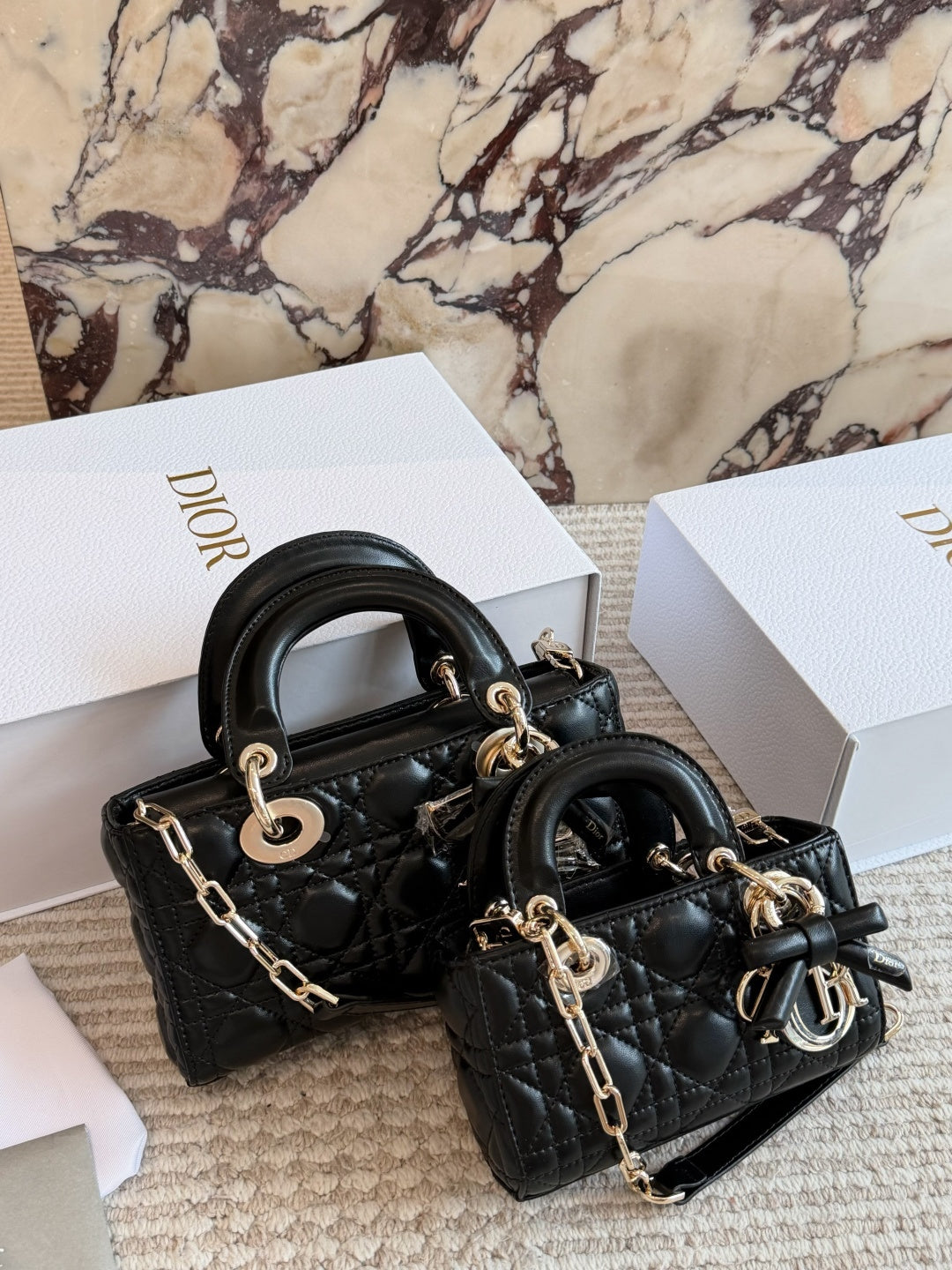 Designer Black/White Handbag for Women 17*10cm DEM302