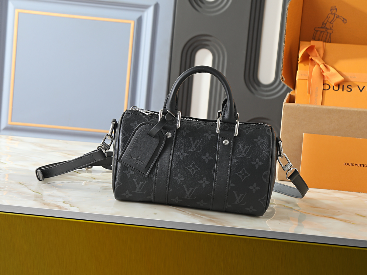 Black/White Handbag for Women 25.0x15.0x11.0cm LEM432