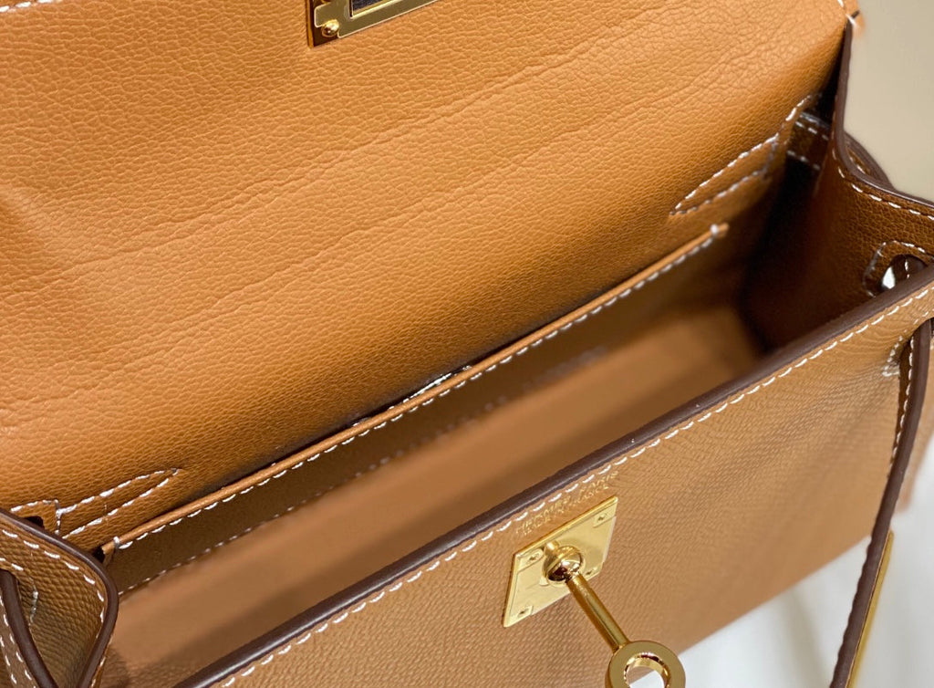 Genuine Leather Crossbody Bag for Women 19cm HEM92