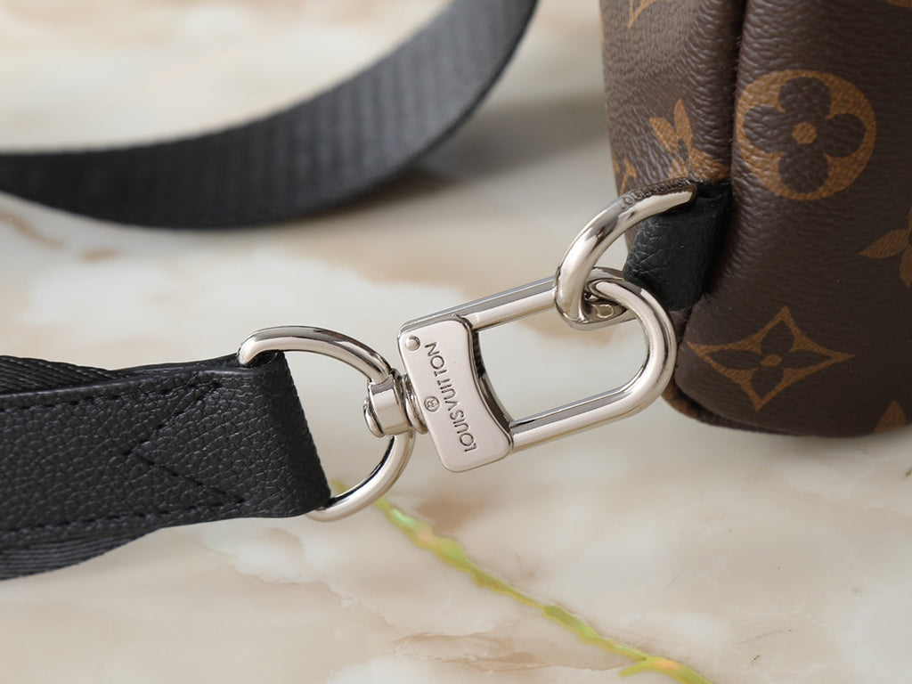 Black/Brown Crossbody Bag for Women 20*42*6cm LEM331