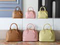 Black/Beige Handbag for Women 23.5x17.5x11.5cm LEM436