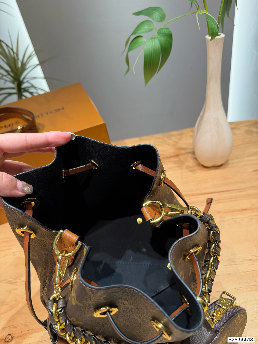 Brown Bag for Women 18*21cm LEM538