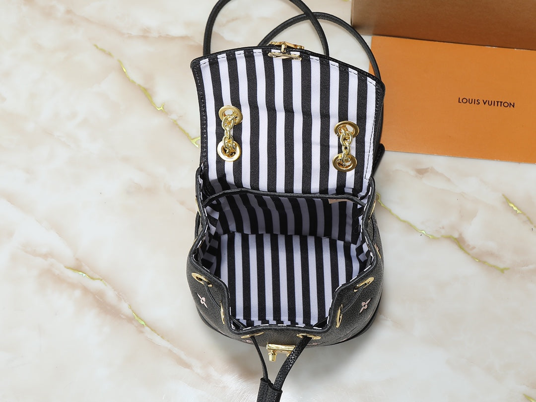 Designer Leather Backpack for Women 19x15x10cm LEM279