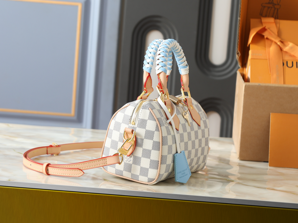 Brown/Blue Bag for Women 20.5x13.5x12.0cm LEM505