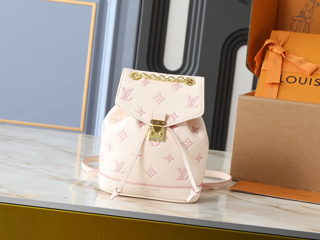 Designer Leather Backpack for Women 19x15x10cm LEM279