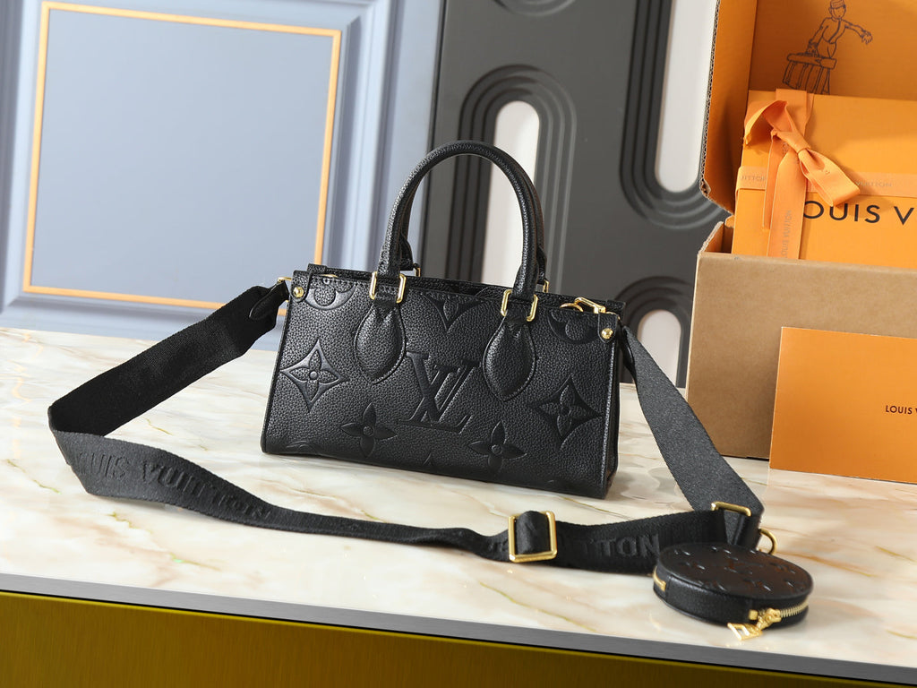 Black/Brown Handbag for Women 25.0x13.0x10.0cm LEM433