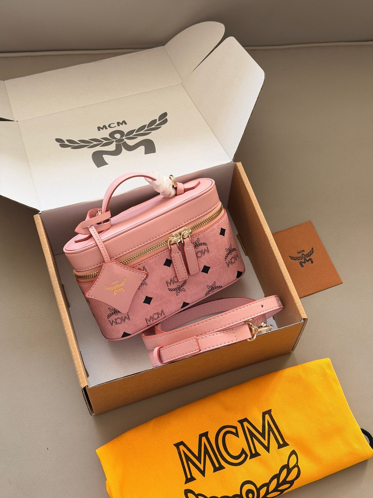 Brown/Pink Bag for Women 19*12cm DEM300