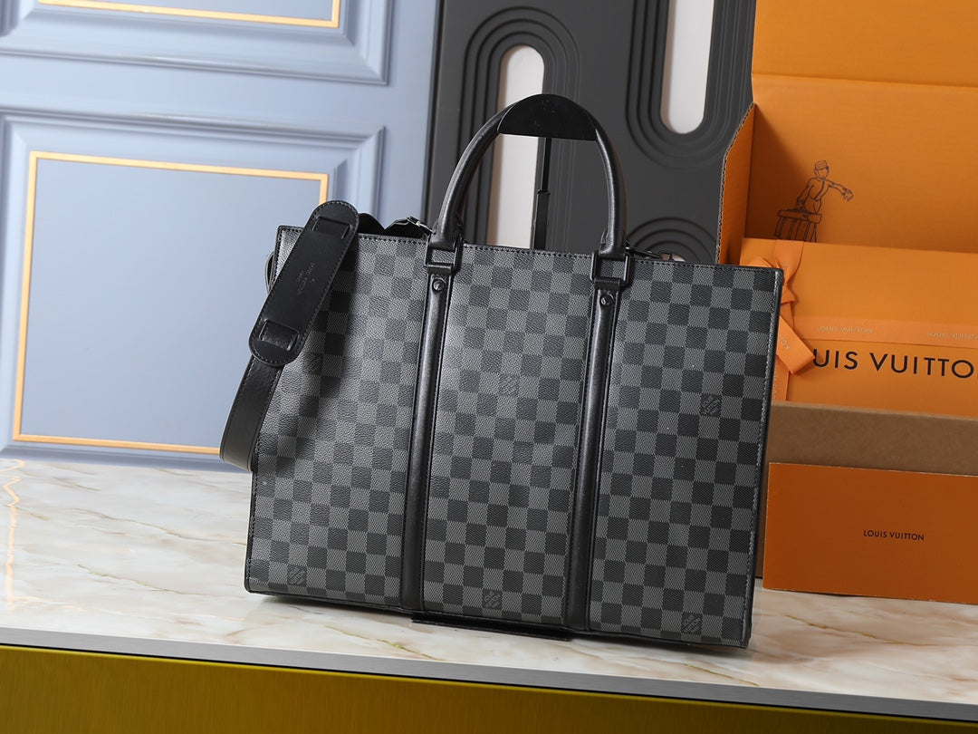 Black/Brown Bag for Women 31*39*8.5cm LEM330