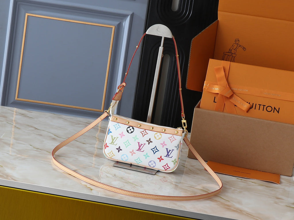 Designer Clash Color Crossbody Bag for Women 22.0x13.0x4.0cm LEM248