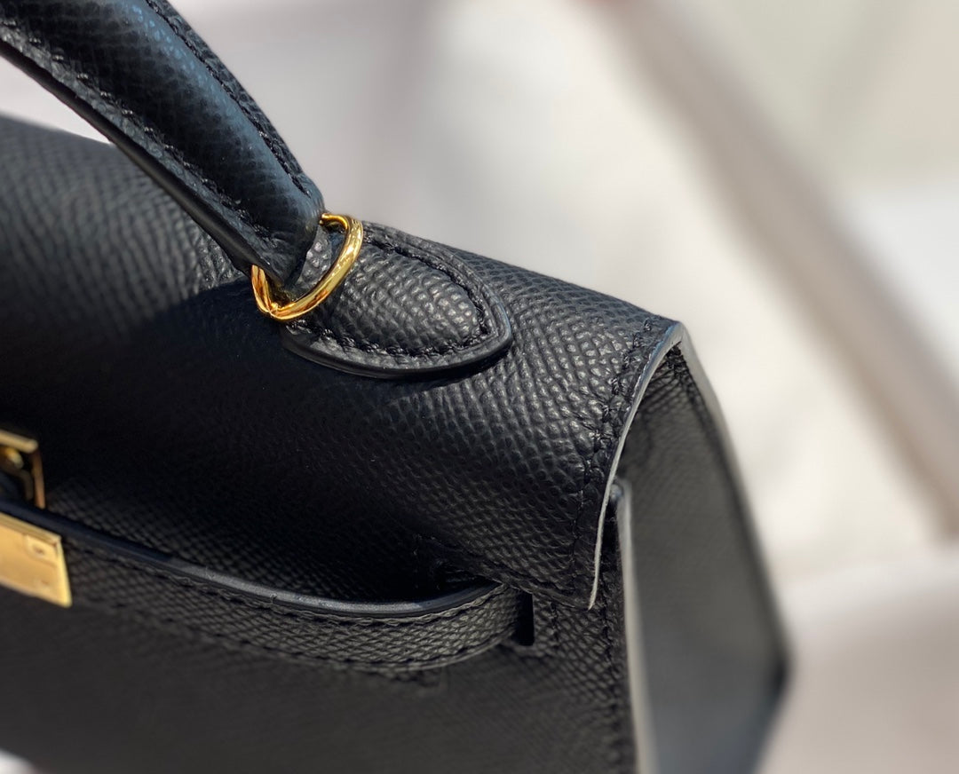 Genuine Leather Crossbody Bag for Women 19cm HEM91TOP