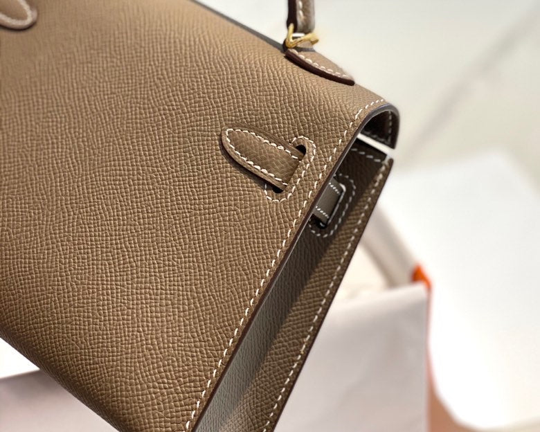 Genuine Leather Crossbody Bag for Women 19cm HEM93
