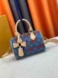 Designer Blue Crossbody Bag for Women 20.5x13.5x12.0cm LEM288