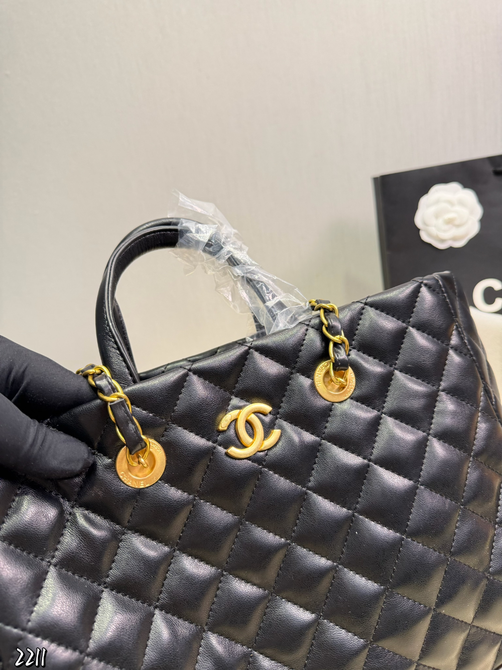 Black/White Handbag for Women 31*23cm CEM291