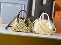 Black/Brown Crossbody Bag for Women 22*19*11cm LEM332