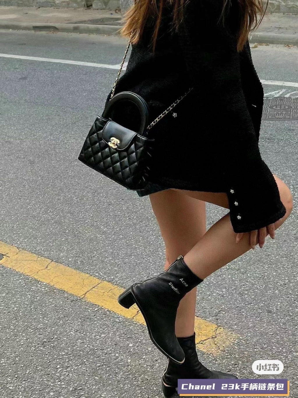 Designer Black/Pink Crossbody Bag for Women CEM247