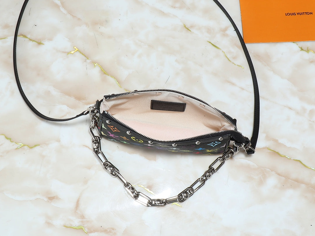 Designer Clash Color Crossbody Bag for Women 22.0x13.0x4.0cm LEM248