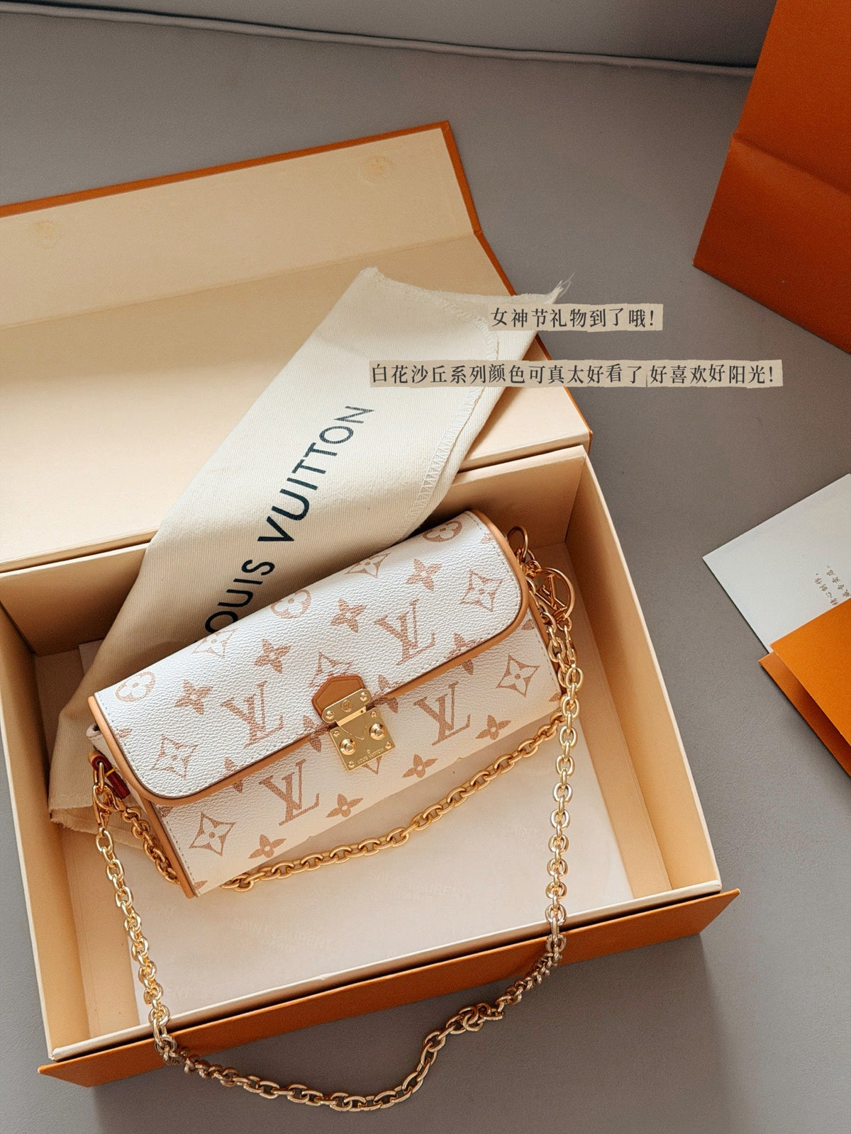 Designer White Shoulder Bag for Women 20*11cm LEM363