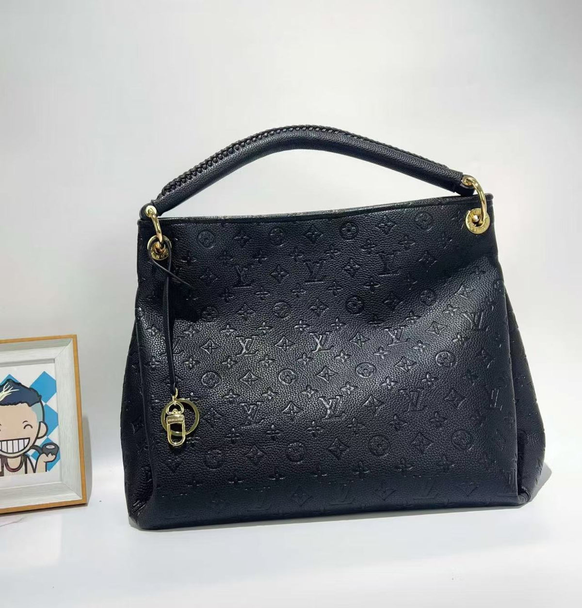 Black Handbag for Women 46.0x32.0x22.0cm LEM497