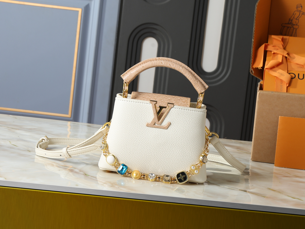 White Bag for Women 27.0x17.3x9.0cm LEM511