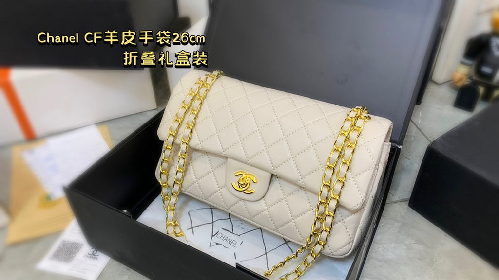 Black/White Bag for Women 26cm CEM37