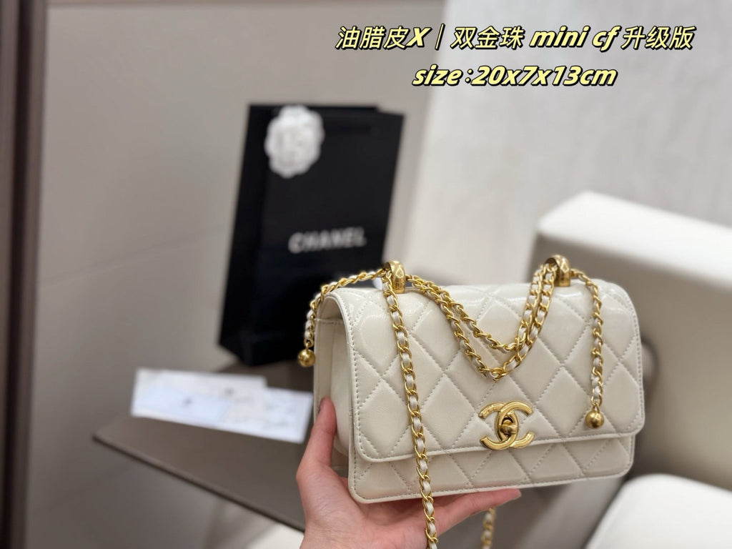 Black/White Handbag for Women 20*3*17cm CEM242