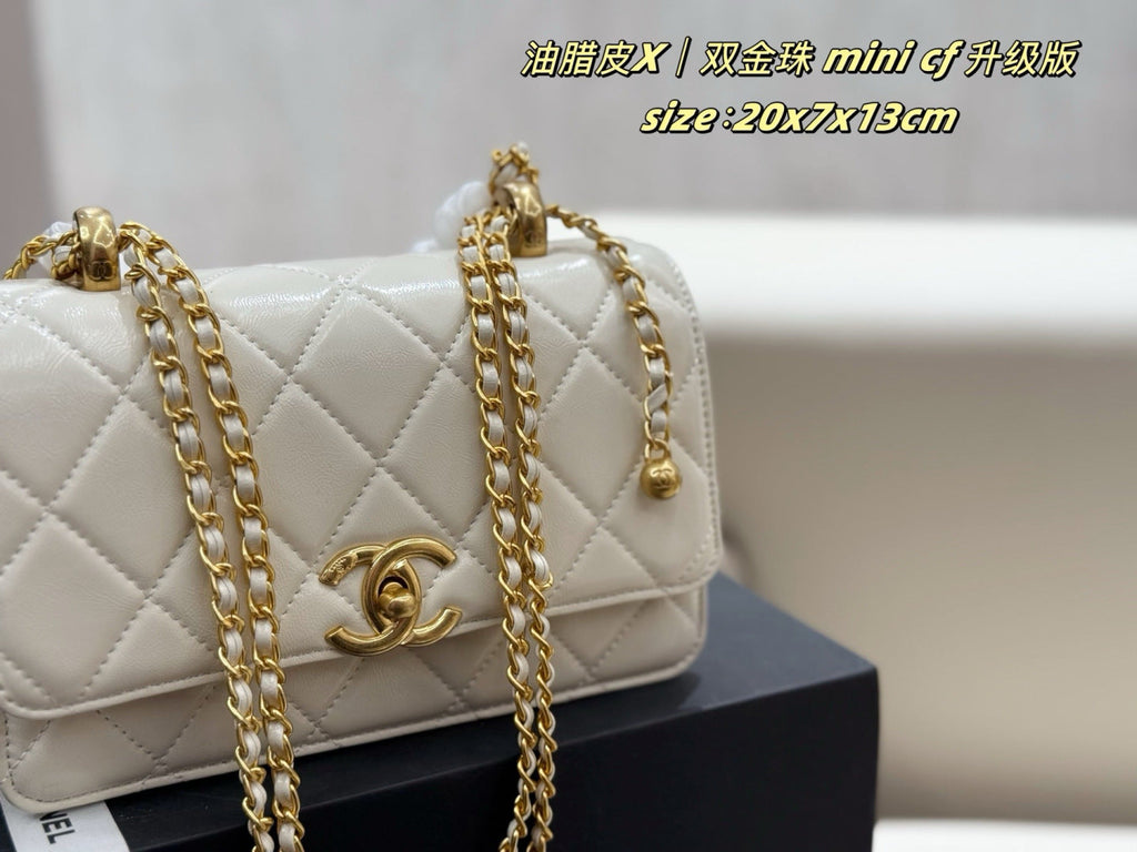 Black/White Handbag for Women 20*3*17cm CEM242