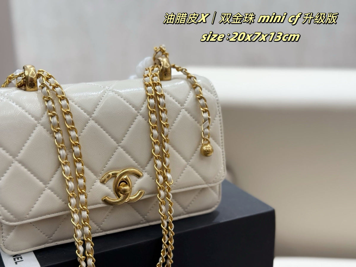 Black/White Handbag for Women 20*3*17cm CEM242