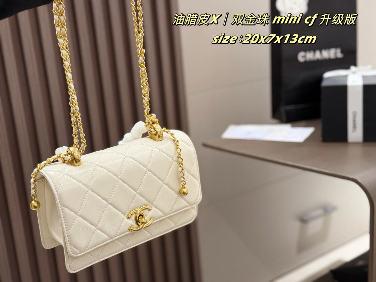 Black/White Handbag for Women 20*3*17cm CEM242
